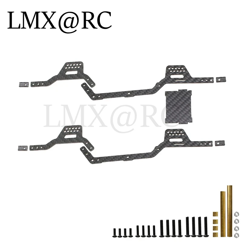 TRX4M LCG zestaw podwozia z włókna węglowego rama szyna dźwigowa dla TRX4M 1/18 gąsienica RC części zamienne do samochodów akcesoria