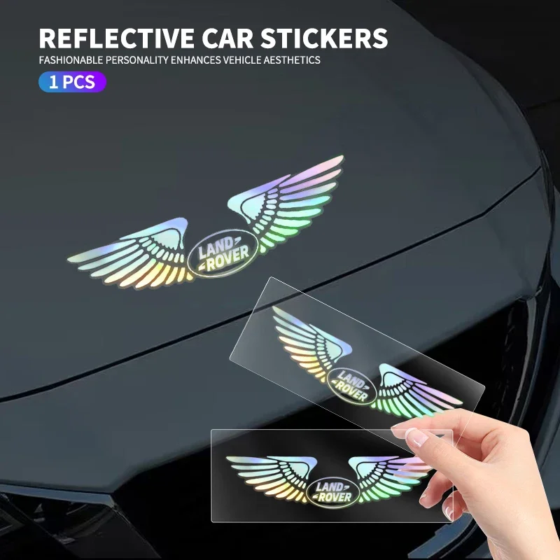 Colorful Reflective Laser Angel Wing Styling Car Trunk Door Stickers For Land Rover Discovery 2/3/4 Sport Range Rover Sport L322