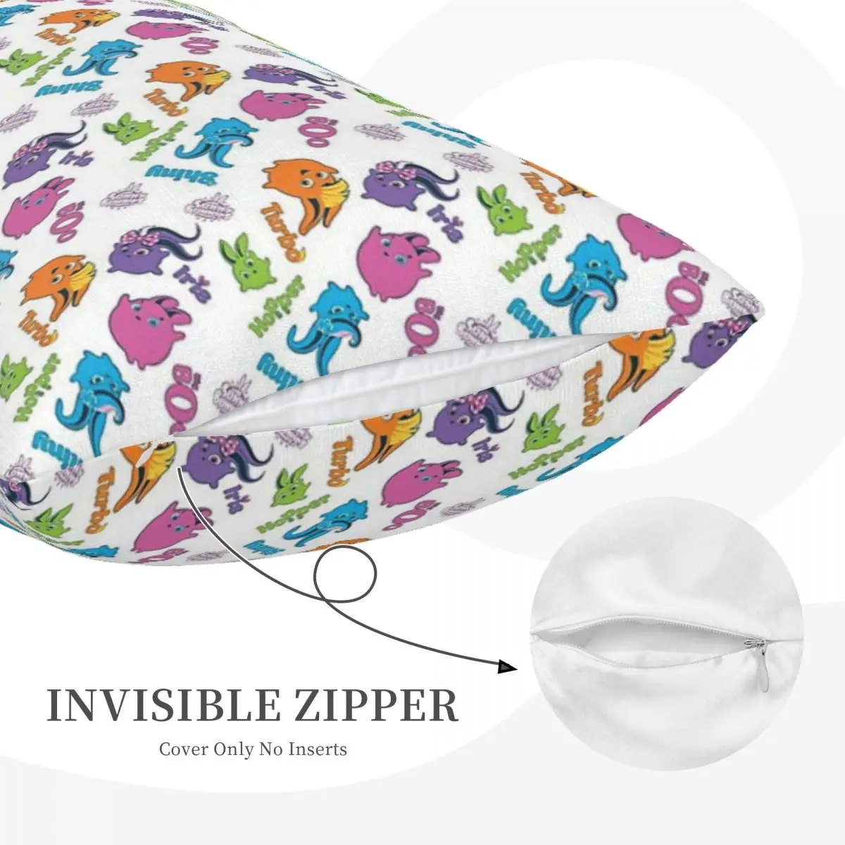 غطاء وسادة مستطيل من Sunny Bunnies، غطاء وسادة ديكور لغرفة النوم، وسادة رمي مريحة للمنزل