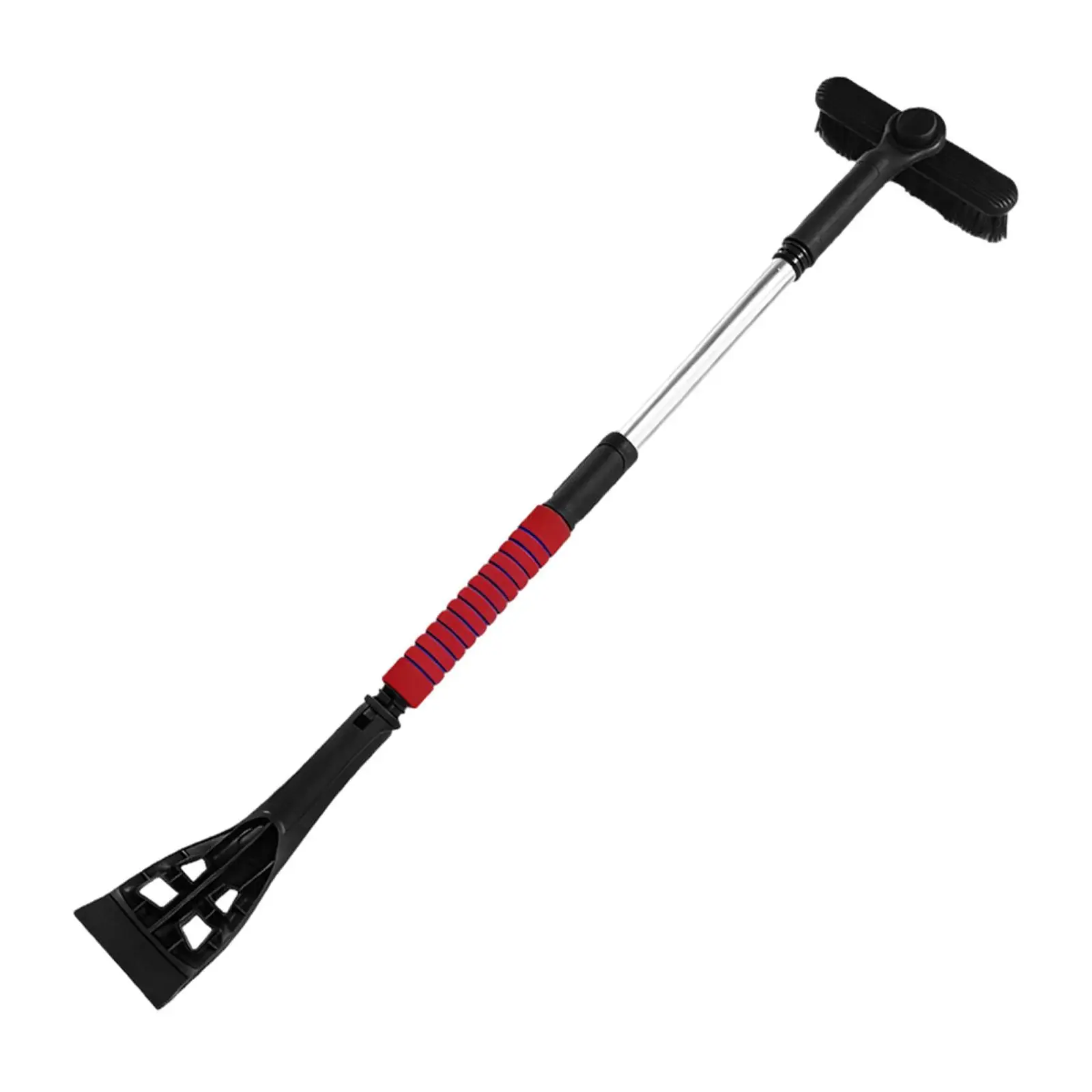 360 Degree Pivoting Snow Broom Anti Scratch Car Brush Squeegee Ice Scraper for Auto Window Winter Use
