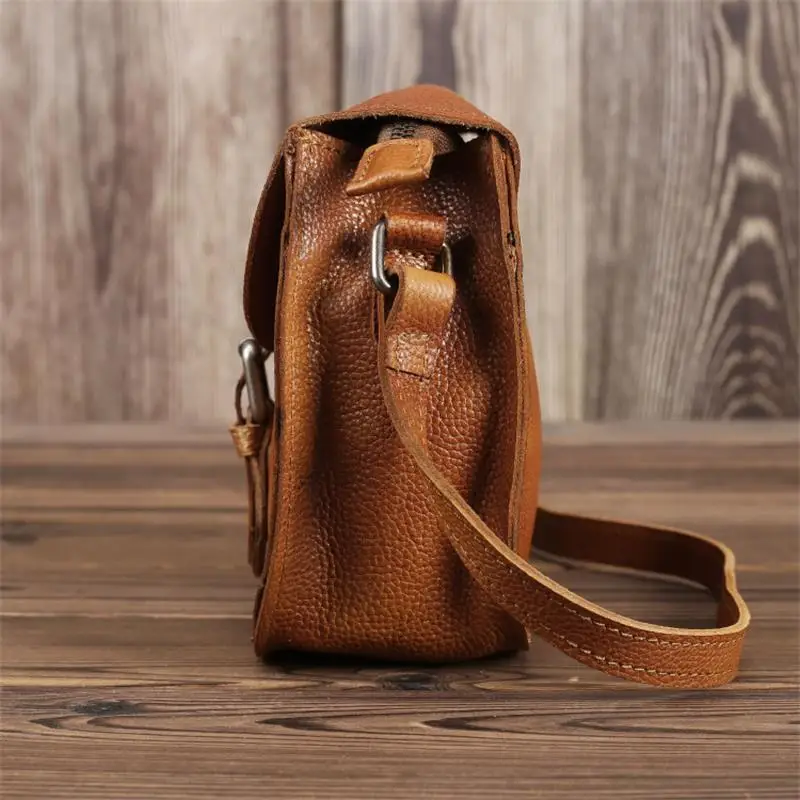 New Fashion Women Leather Shoulder Bag Real Cowhide Leather Crossbody Bags Luxury Designer Ladies Shoulder Bag Vintage Women Bag