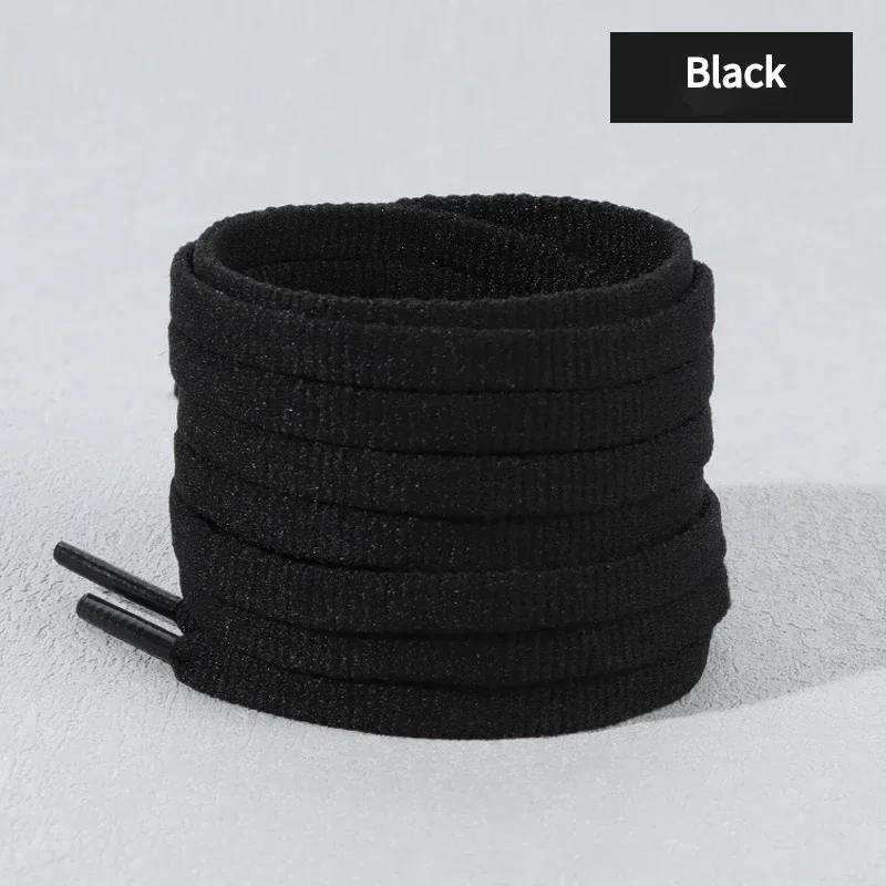 White Black Sneakers Shoelaces Basketball Laces for Shoes 6mm Width Flat Shoelace 90/120/140/160CM Shoes Accessories 1Pair