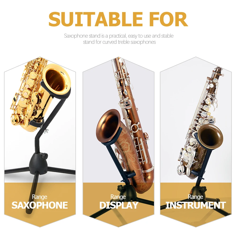 

Saxophone Stand Foldable Bracket Detachable Folding Tripod Holder Instrument Wind