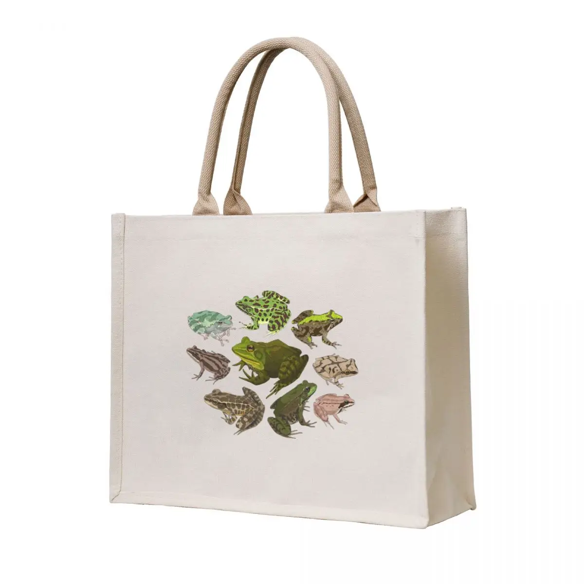 

For the Love of Frogs (dark) Tote Bag tote bag cute pouch bag Fabric