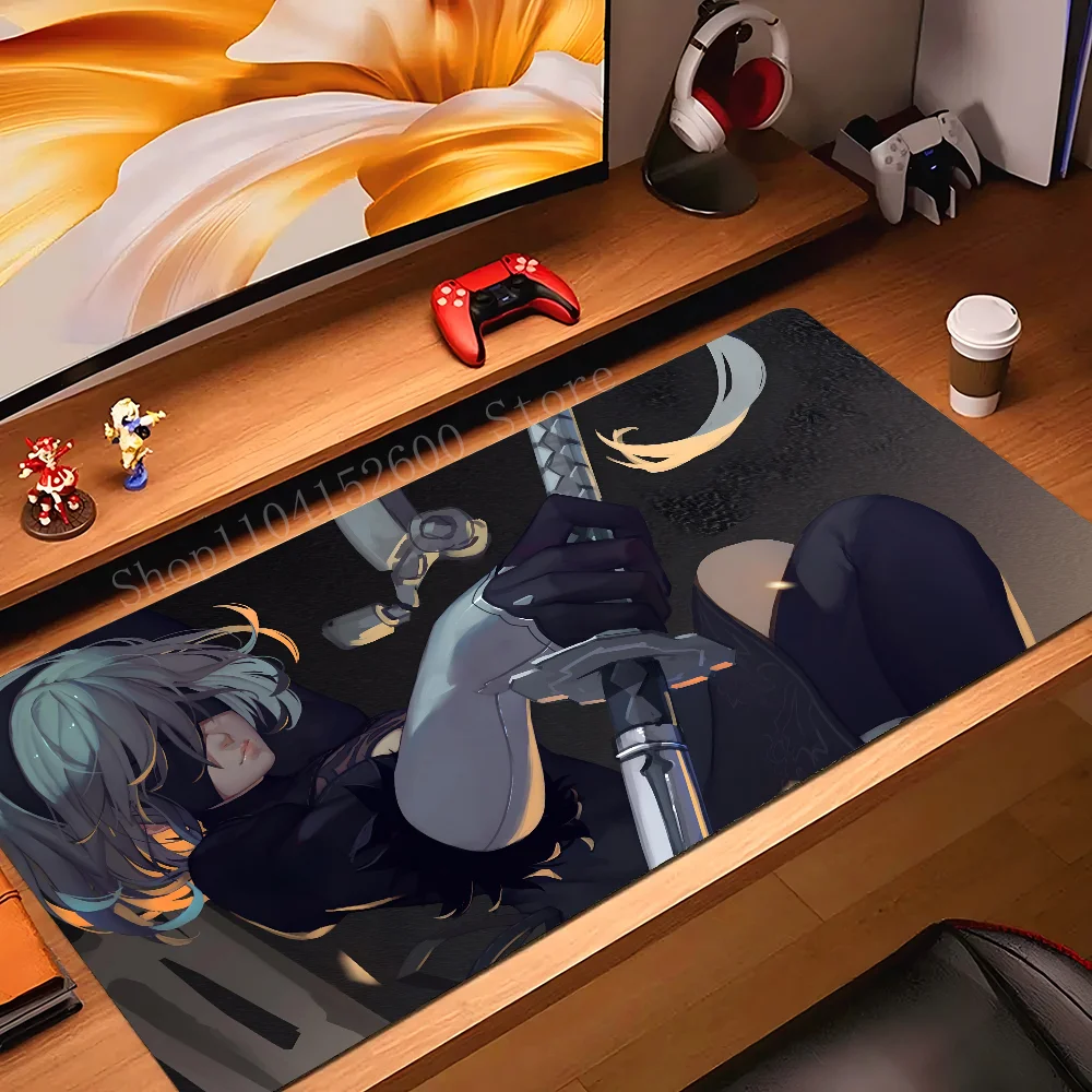 

Anime Girl 2B Nier Automata Mousepad Mouse Mat Desk Mat With Pad Gaming Accessories Prime Gaming XXL Keyboard Pad