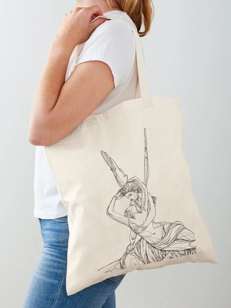 

Psyche Revived by Cupid's Kiss Tote Bag tote bag woman supermarket folding bag cute tote eco folding