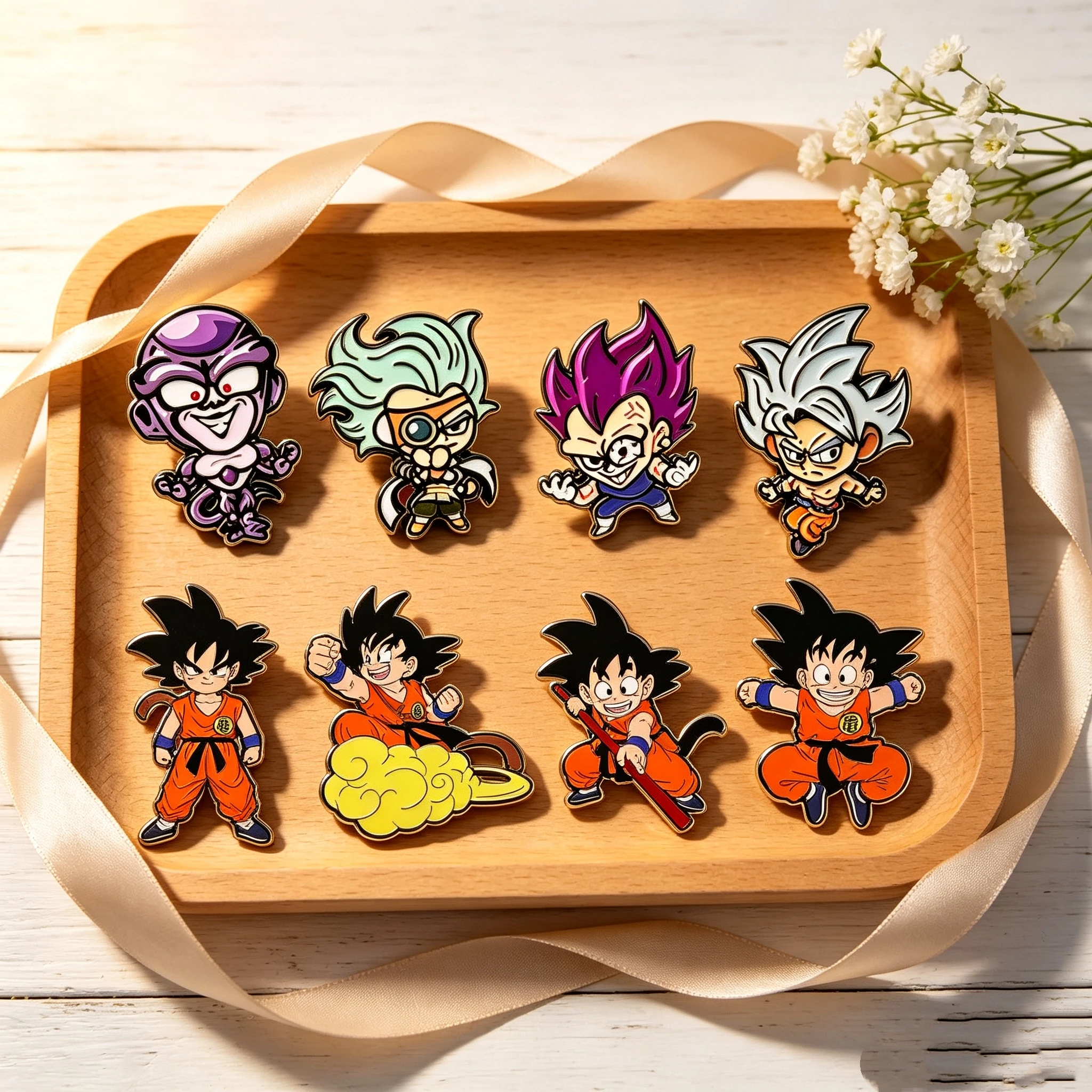 8Pcs Cute Cartoon Warrior Enamel Pins, Metal Lapel Brooches Badges for Backpack Clothes, Halloween Party Gift Jewelry Accessorie
