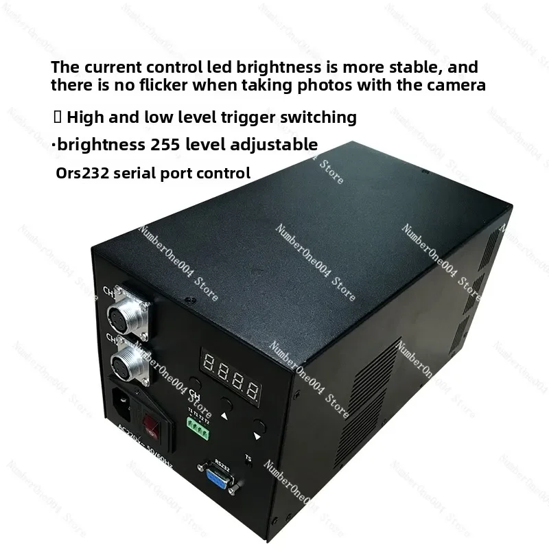 300W High Power Machine Vision Light Source Dimming Digital Controller 2 Channel Brightness Adjustment Power Supply Controller