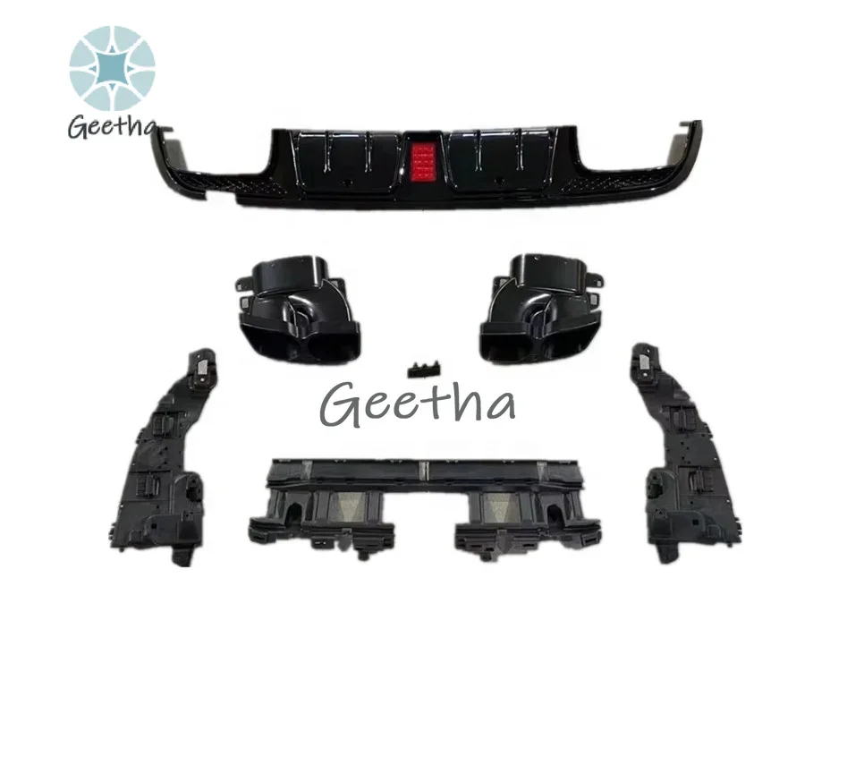 

For Factory Price Rear Diffuser And Lip With Exhaust Tips For Mercedes Benz W205 C Class Upgrade To Bbs Style Diffuser