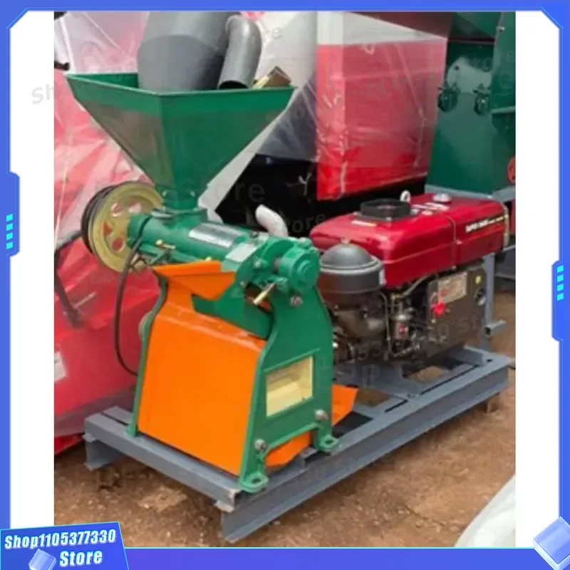 700-1000KG/H Electric Diesel Corn Rice Mill Grinder Combined Shell Peeling Machine for Coffee Bean Processing Industrial Use