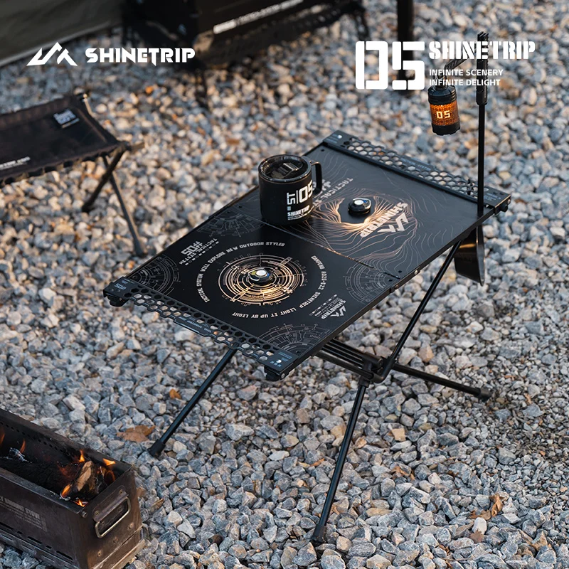 

Outdoor Tactical IGT Table Frame ShineTrip Aluminum Alloy Folding Bracket Picnic Lightweight Camping Desk Support Portable Stand