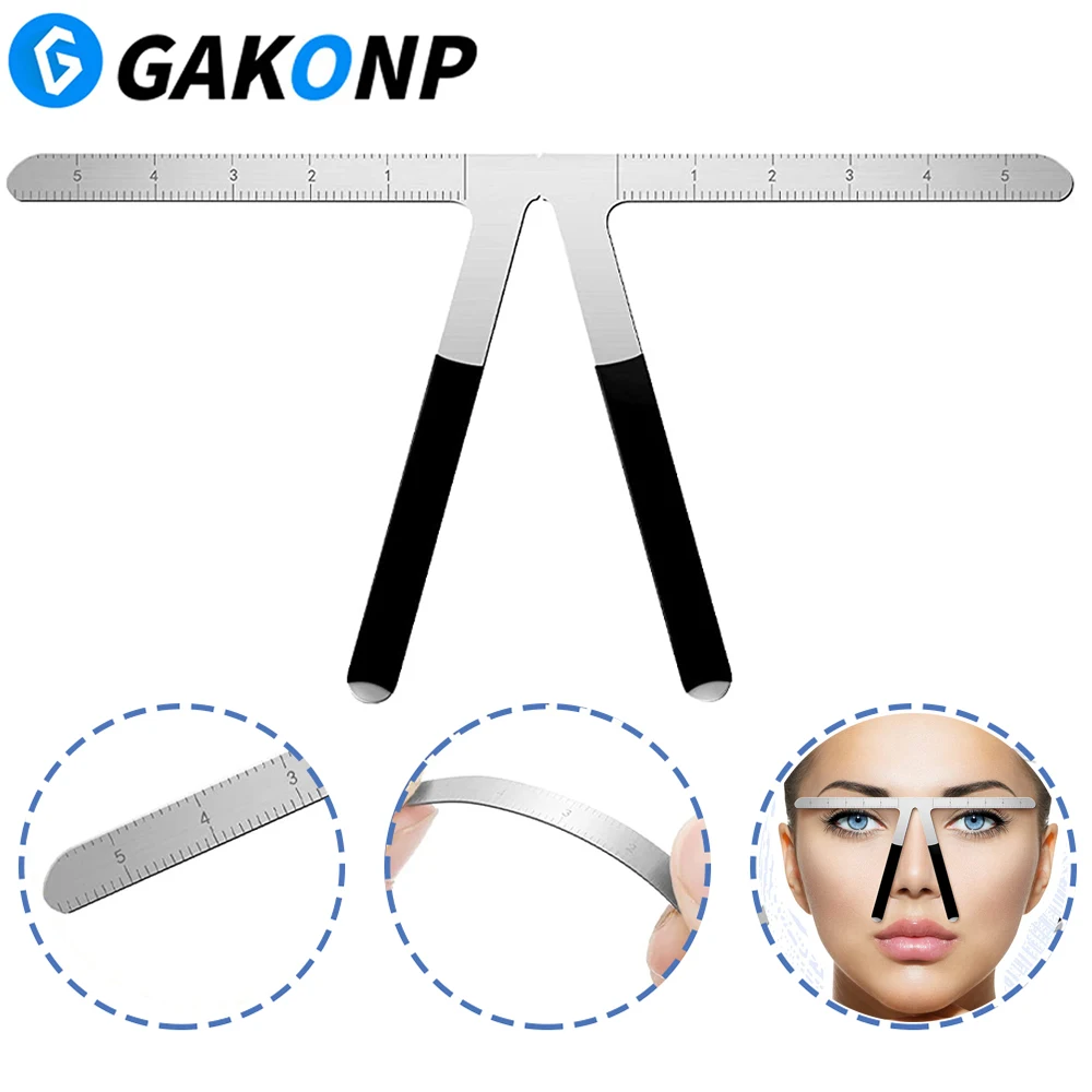 

Tattoo Eyebrow Balance Ruler Eyebrow Caliper Measurement Tool 3-Point Positioning Microblading Caliper Makeup Symmetrical Tool