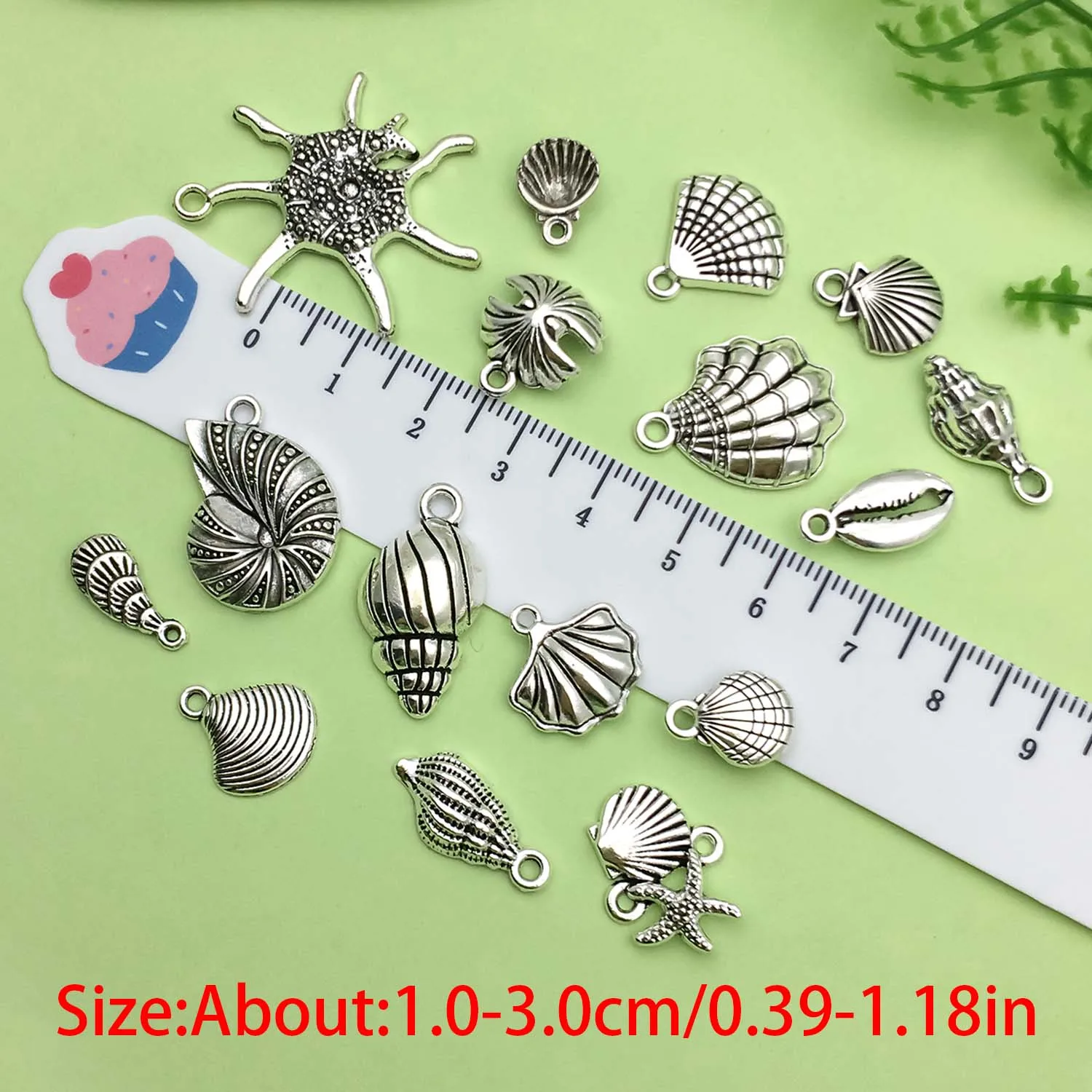 16/20pcs Vintage Conch Shell Design Charms Alloy Marine Life Pendants for DIY Bracelet Necklace Jewelry Making Accessories