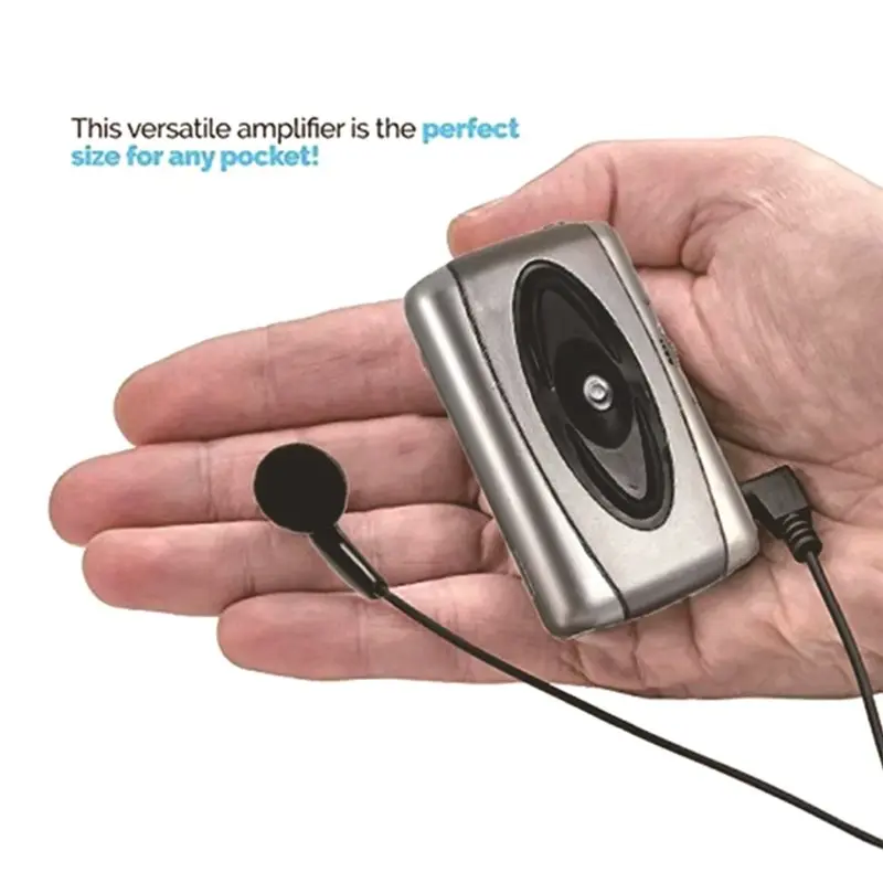 B31B TV Sound Amplifier with Headphone Assistance Device Audio Loud-Speaker Operated Voice Microphone Home