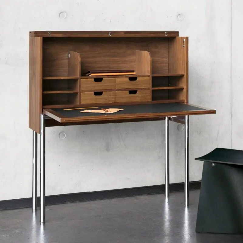 Metal solid wood folding desk antique desk dresser