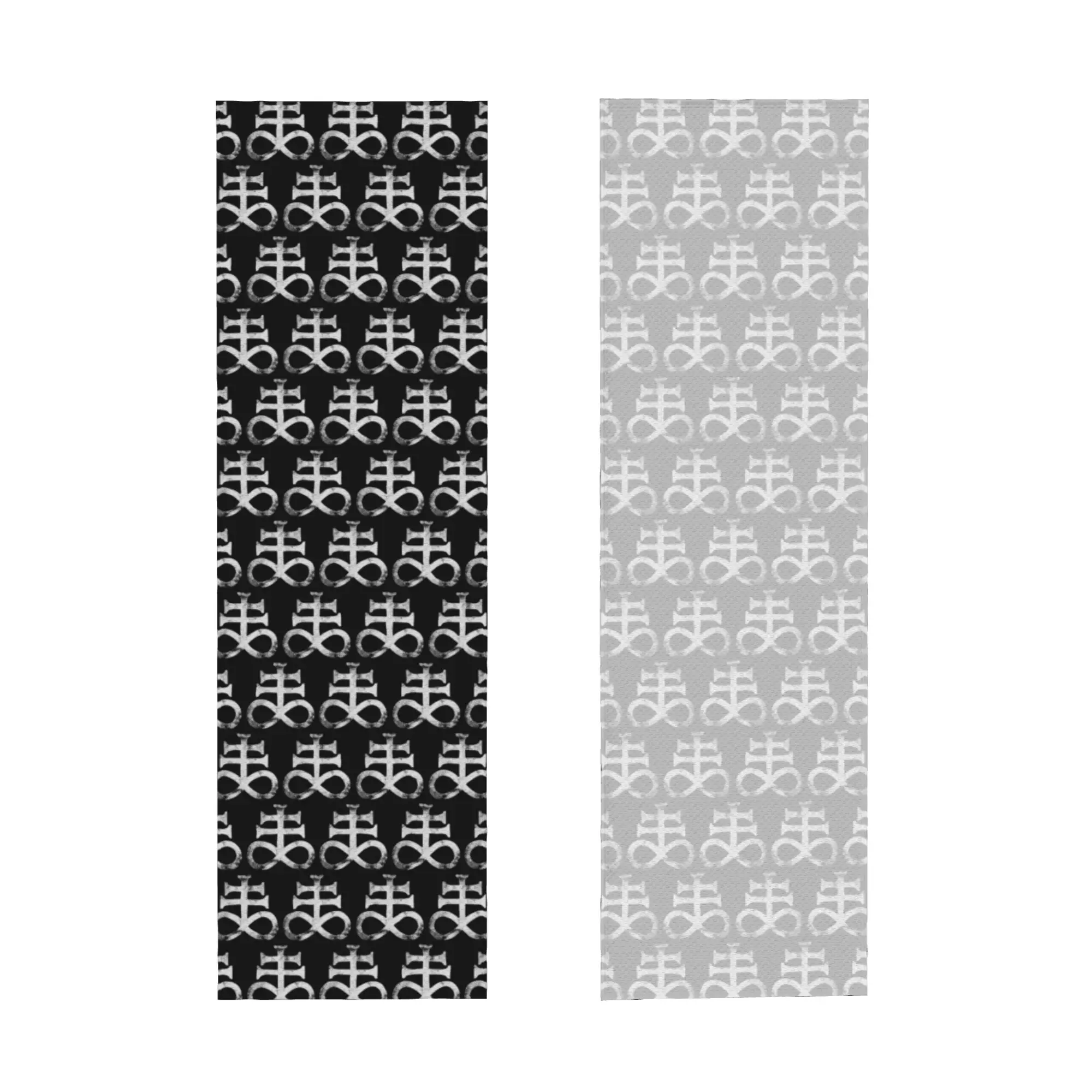 Worn Leviathan Satanic Cross Cold Exercise Towel  Sigil Of Baphomet Super Soft Breathable Instant Cooling Towel Yoga Towels