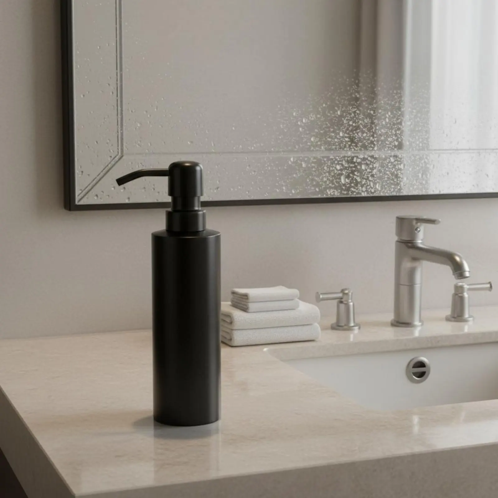 

Stainless Steel Soap Dispenser Rust-Resistant Liquid Soap Pump Bottle Stainless Steel Pump Dispenser Easy to Clean for Hotel