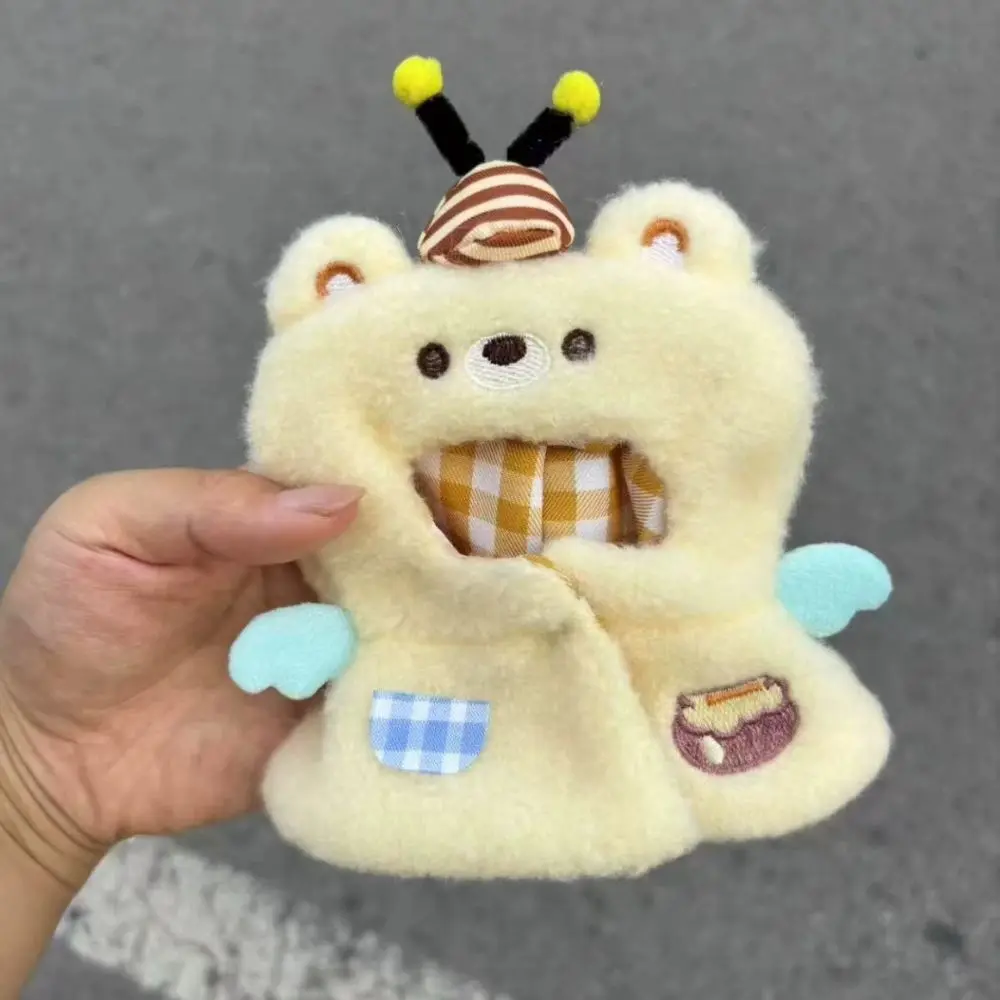 Photo Props Bees Mouse 10cm Doll Clothes Animal Shawl Dress Up Cotton Doll Clothes Cartoon Daily Wear Doll Cloaks DIY Toy