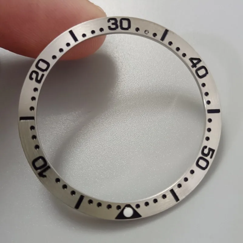 Watch Accessory SKX007 38mm Steel Bezel Insert Fits For Seiko 007 SKX009 NH35 NH36 Sports Watch