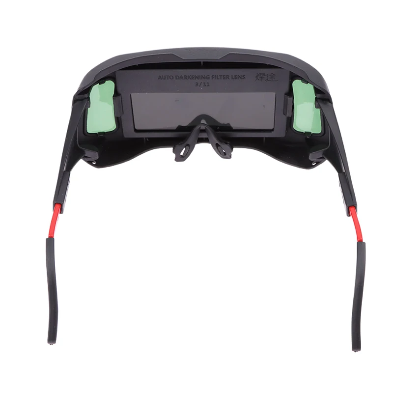 Gafas de soldadura de oscurecimiento automático, gafas protectoras de soldadura eléctrica, pantalla de visión grande, soldadura de arco, corte de molienda