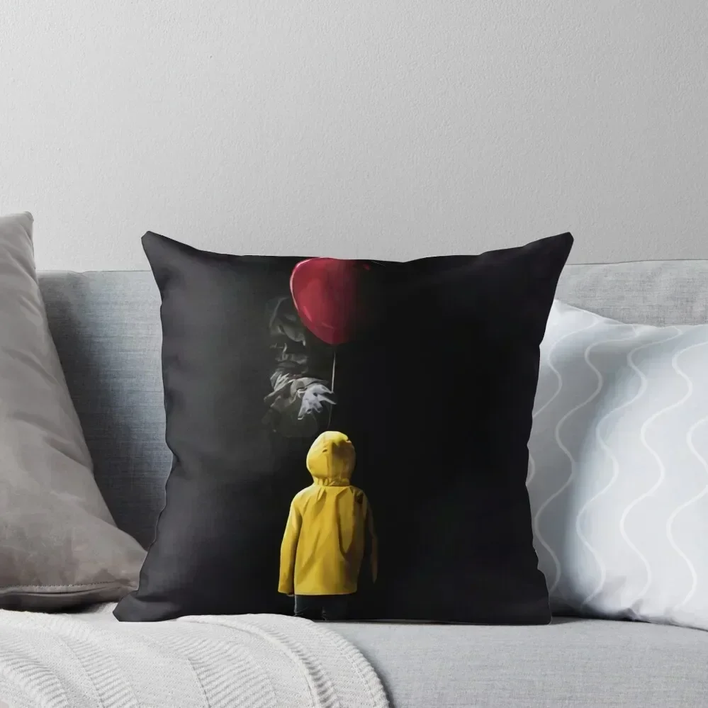 

It Balloon MOvie Horror Poster Throw Pillow Christmas Covers For Cushions christmas decorations 2025 Couch Pillows pillow