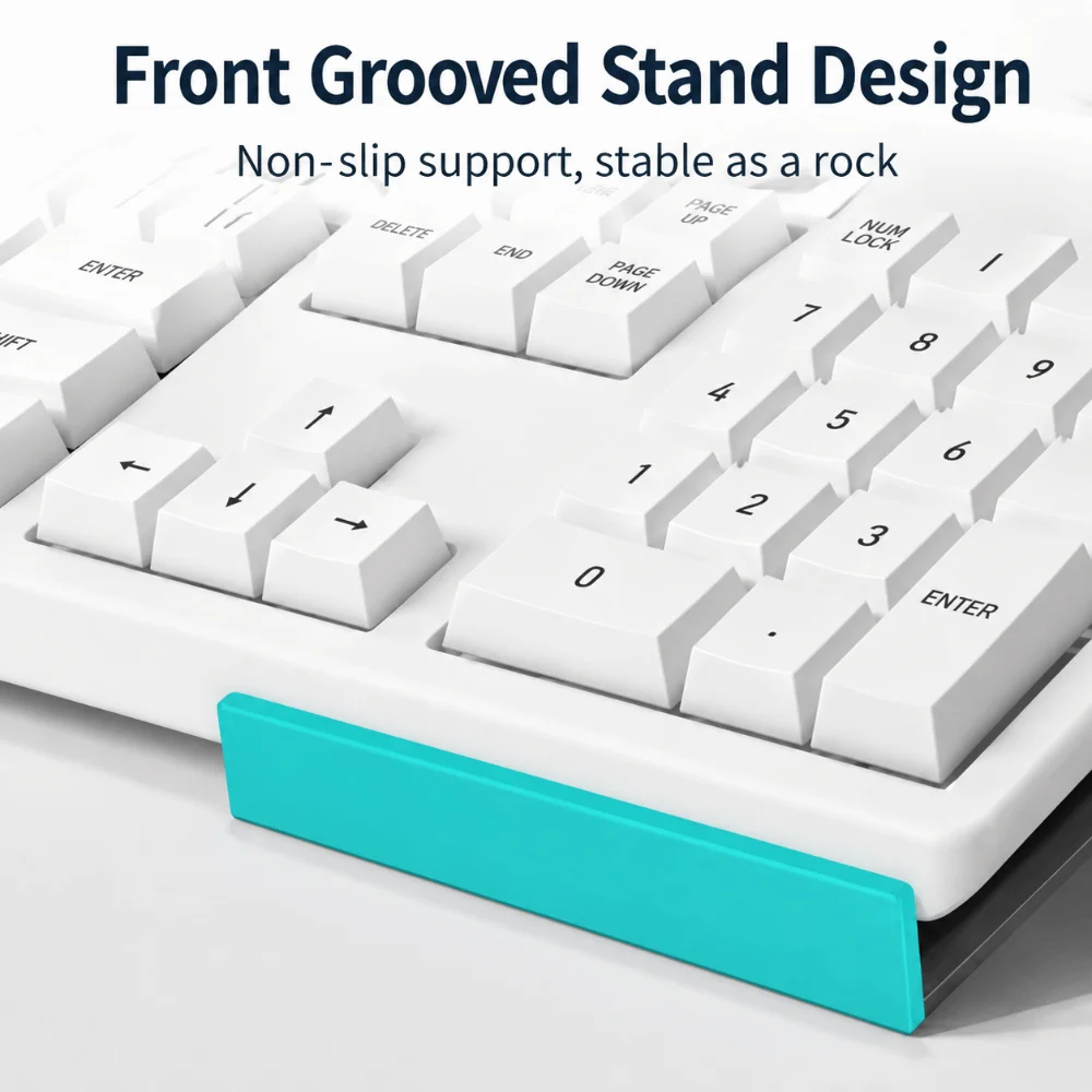 1PCS/1Pair New Metal Keyboard Riser Non-Slip Space-Saving Keyboard Stand Black White Tablet Stand Gaming Setup