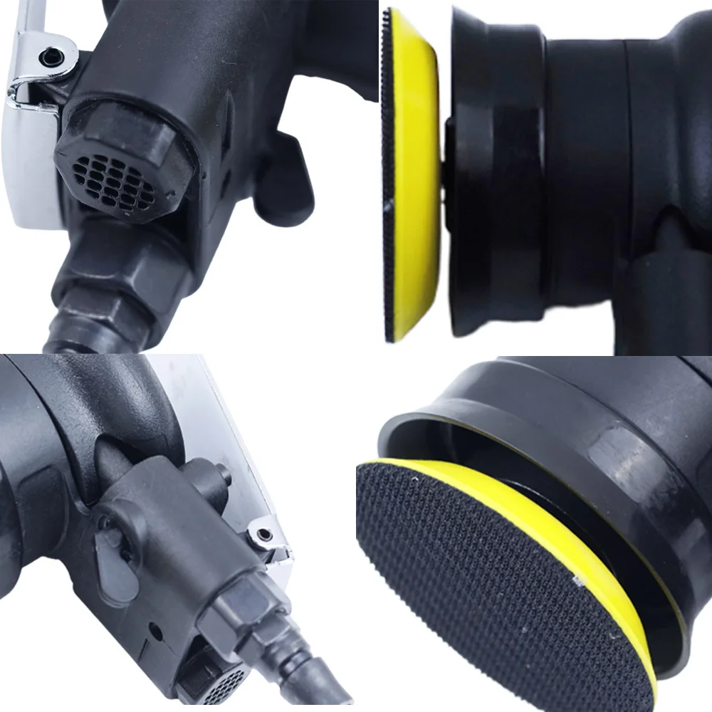 3 Inch Circle Round Pad 75MM Pneumatic Tools WL-20314 Mini Air Palm Random Orbital Sander Polisher - view 6