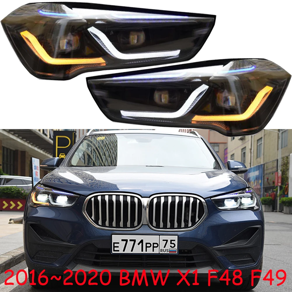 car bumper headlamp for BMW X1 headlight F48 F49 2016~2020y ALL IN LED DRL for BMW X1 daytime running light head light