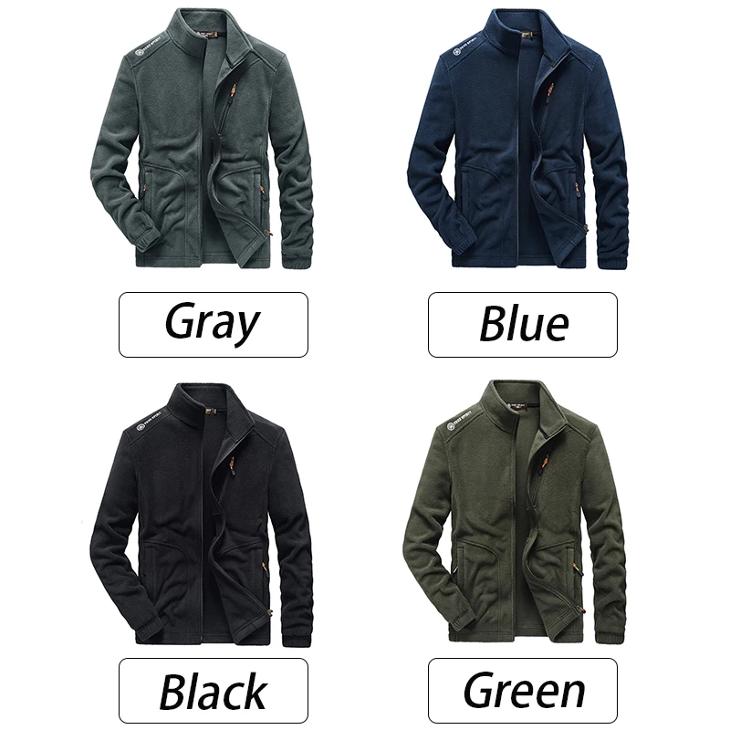 Men Winter Outwear Jackets Mens Thick Warm Fleece Jacket Parkas Coat Mens Autumn Casual Outfits Tactical Army Jackets Coat Male