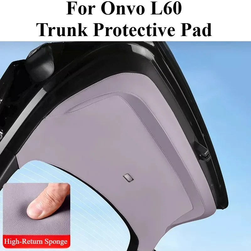 For Onvo L60 Thickened Waterproof Tailgate Anti-Kick Mat Auto Rear Door Anti-Scratch Anti-Dirty Protective Sticker Auto interio