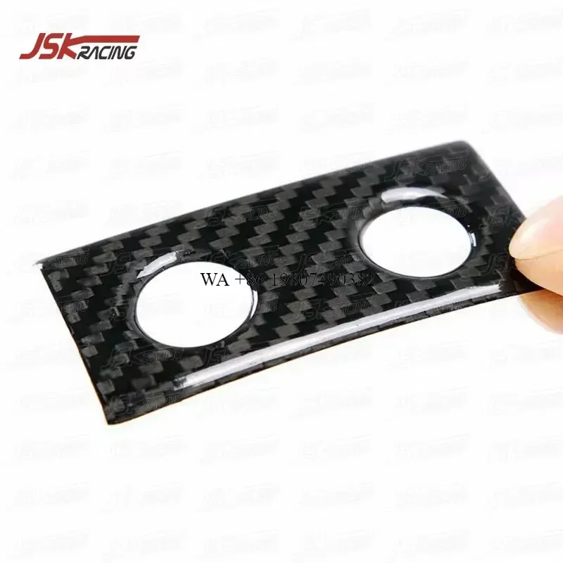 Wmwmnu Dry Carbon Fiber Interior Trim for 458 Italia Spider 2011-2013 Glove Compartment Lift Switch Surround Cover