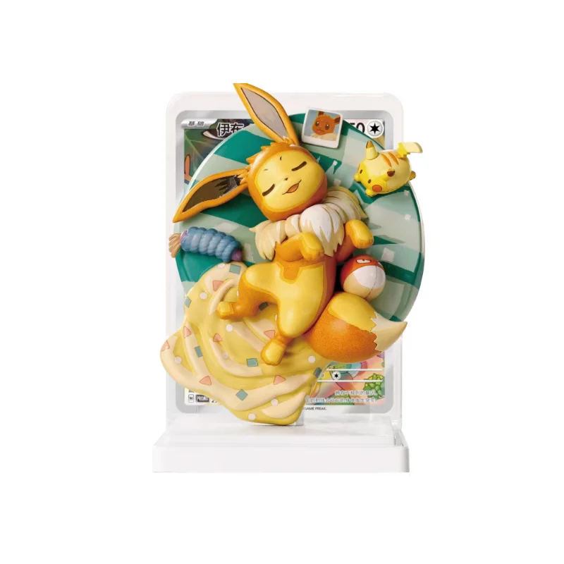 Pokemon Dream Painting Vol 3 Eevee Figurenset Vereinfachtes Chinesisch Offizielle Pokemon TCG Sammelkarten PTCG Geschenke Spielzeug