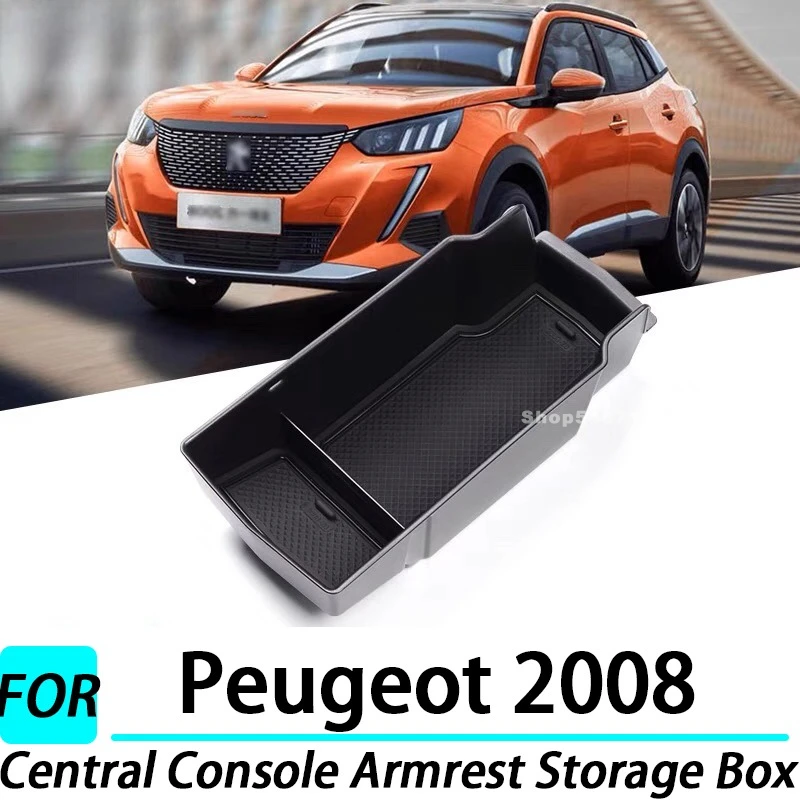 

Car Central Console Armrest Storage Box for Peugeot 2008 Interior Accessories 2020