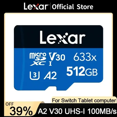 Micro SD Card 128GB to 512GB for Camera and Drone Lexar