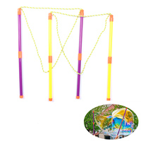 1Set Double Pole Bubble Rope Color Giant Bubble Circle Show Props For Kids Big Bubbles Toy Gift Set Blowing Bubble Tool