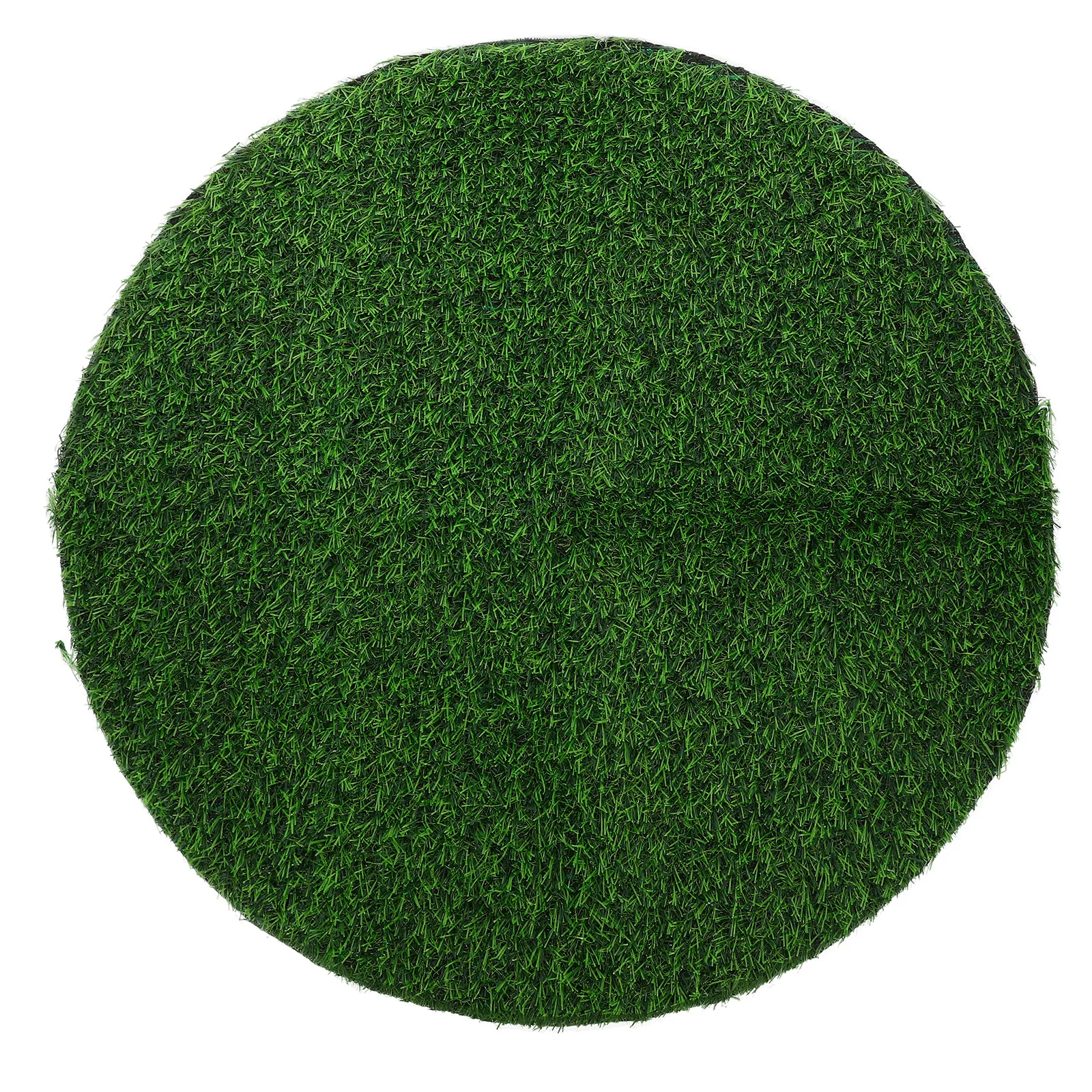 

Simulated Grass Mat Green Round Pvc Artificial Grass Table Runner For Dining Table Kitchen Coffee Bar Party Decor