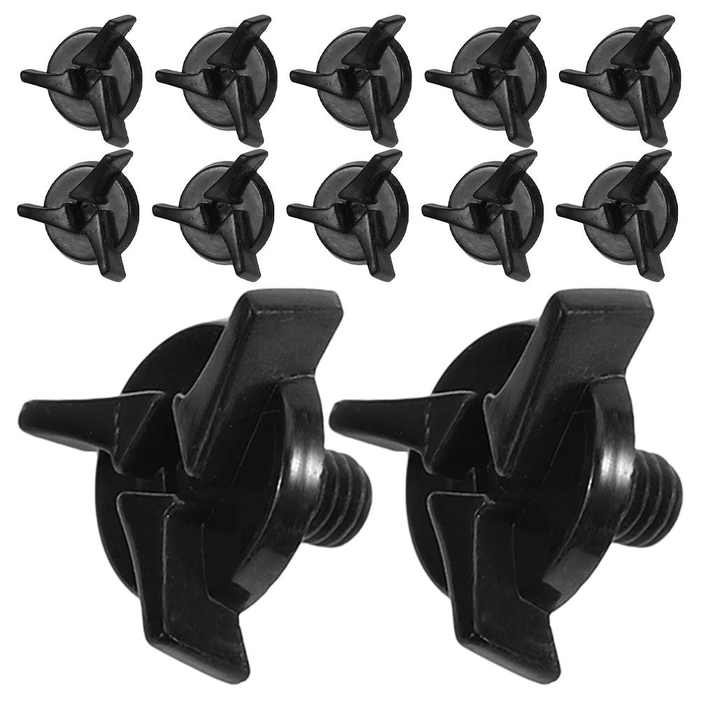 

15 Pcs Motorcycle Accessories Screws Plastic Group Visor Attachments Black Dirtbike Kit