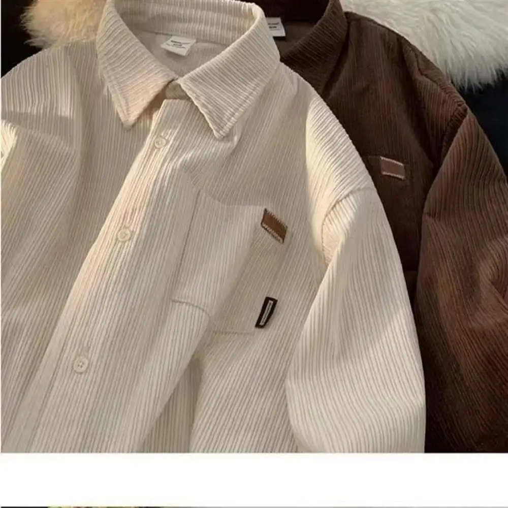 Loose Casual pana larga Sve irt hombres primavera otoño marca de moda sentimientos de gama alta para niños irt Jaet uso diario