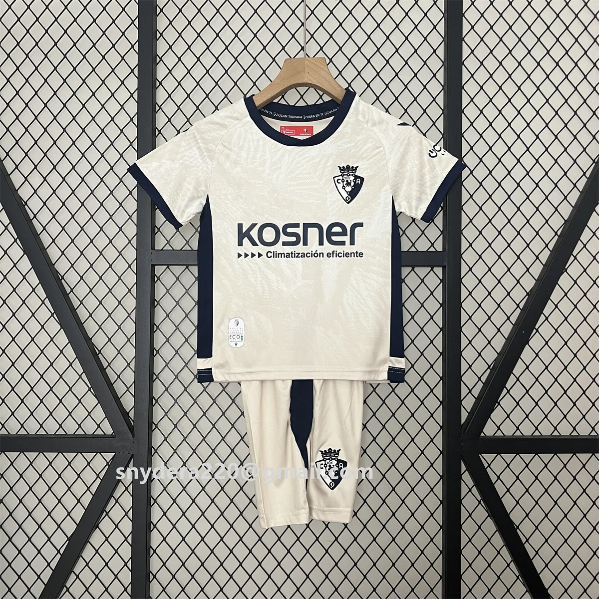 

2024/25 Детский комплект Osasuna Away, быстросохнущая одежда, тренировочные рубашки CF