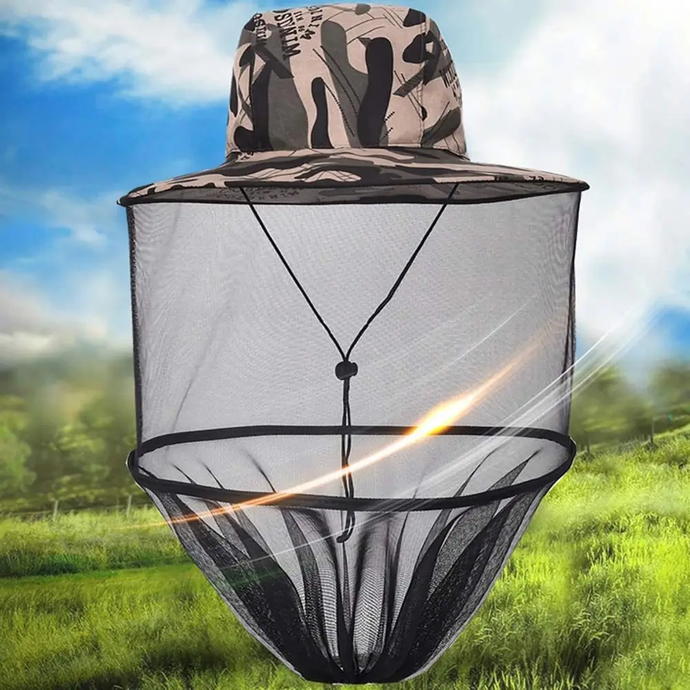 

Apparel Unisex Caps Ultraviolet-proof Sunscreen Cap Anti-mosquito Mosquito Hat Net Mesh Hats Fishing Caps Beekeeping Caps