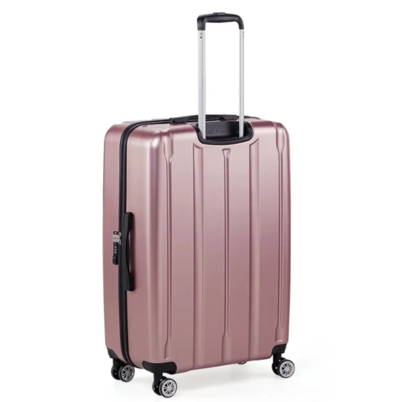 Three in One Sets Vertical Striped Suitcase High-grade ABS And PC Materials Impact-Resistant And Wear-Resistant