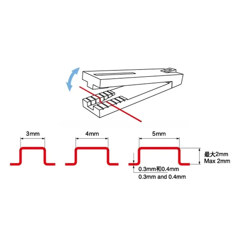TRUMPETER 09921 핸드레일 지그 0.3/0.4mm 구리선 벤딩 툴 핸들 툴 세트 모델 제작 DIY 도구 액세서리