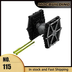 MOC Micro Series 1:128 Scale Model Building Blocks Starfighter DIY Assembly Bricks Collection Display Toys Creative Ideas Gifts