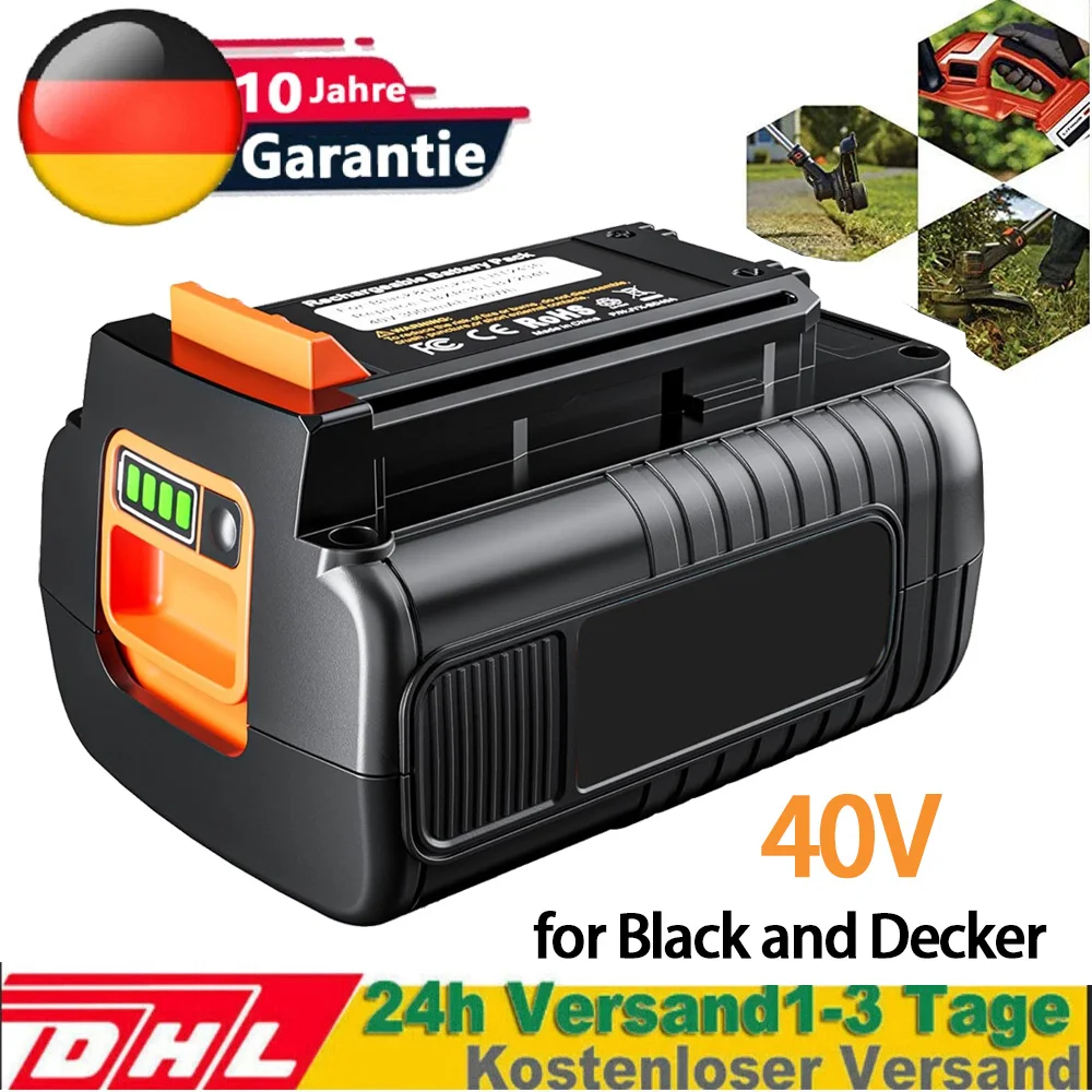 2500mAh 40V pour batterie Black and Decker LBXR36 LCS1240 LST540 LBX2040 LBXR2036 LBX1540 LST136W pour outils électriques Black & Decker