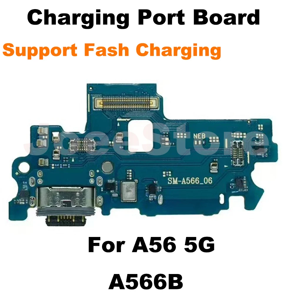 1pcs Charging Port Board For Samsung A56 A36 A26 A16 A06 4G 5G Microphone Module Fast Charge Connector USB Dock Flex Cable