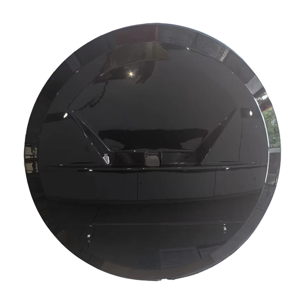 sxma J9055 Copertura per ruota di scorta Copertura protettiva per ruota di scorta in acciaio inossidabile ABS per Jeep JL wrangler 2018+