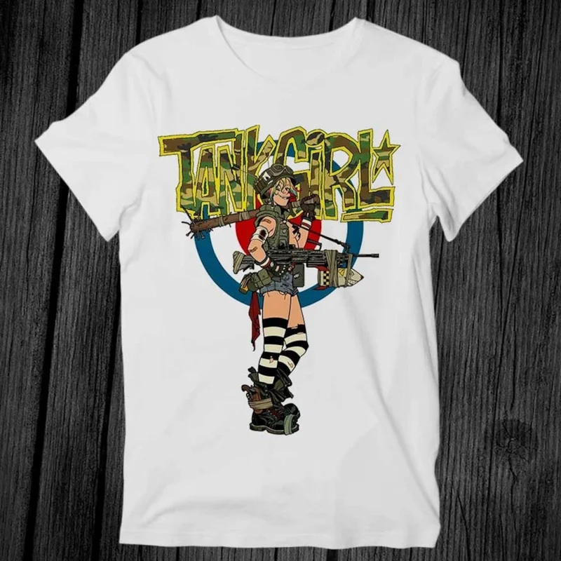 Gorillaz Virtual Band 2D Noodle Russel Graphic T-Shirt Vintage Rock Music Print Short Sleeve Unisex Streetwear Tee Y2K Clothes
