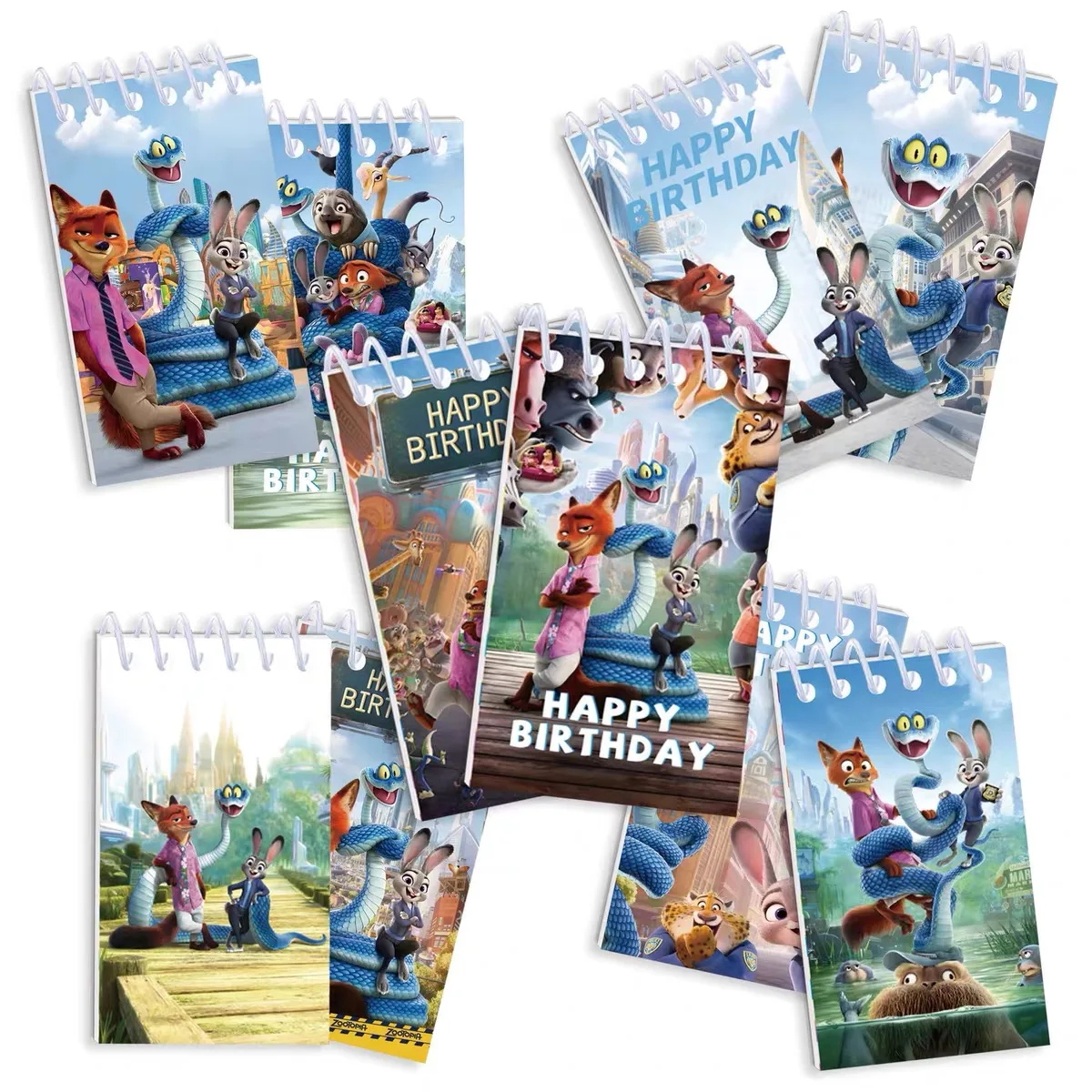 caderno-espiral-zootopia-2-diario-zootropolis-agenda-bloco-de-notas-diario-material-escolar-suprimentos-de-papelaria