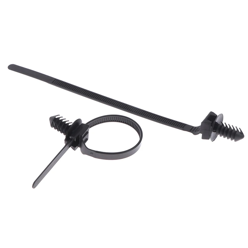Removable M6/M8/M10 Threaded Hole Nylon Plastic Cable Tie Car Harness Retainer Clip Push Mount Auto Fastener