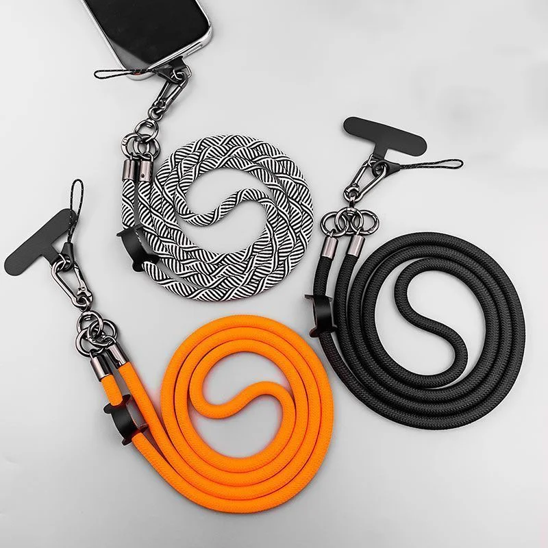 携帯電話用の調節可能な取り外し可能なネックコード、ユニバーサルクロスボディストラップ、ケース用ストラップ、厚さ7mm